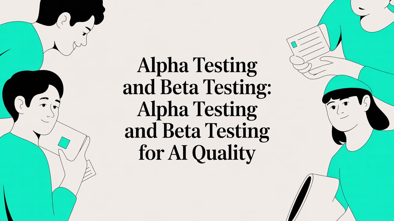 Alpha Testing and Beta Testing: alpha testing and beta testing for AI quality