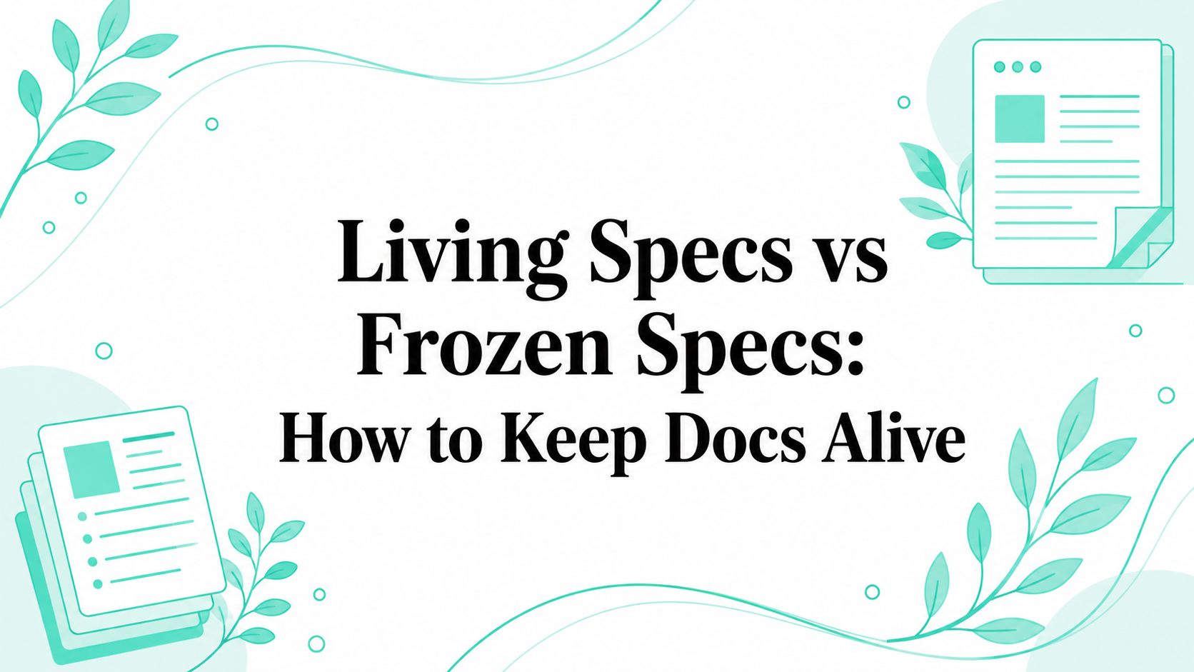Living Specs vs Frozen Specs: How to Keep Docs Alive