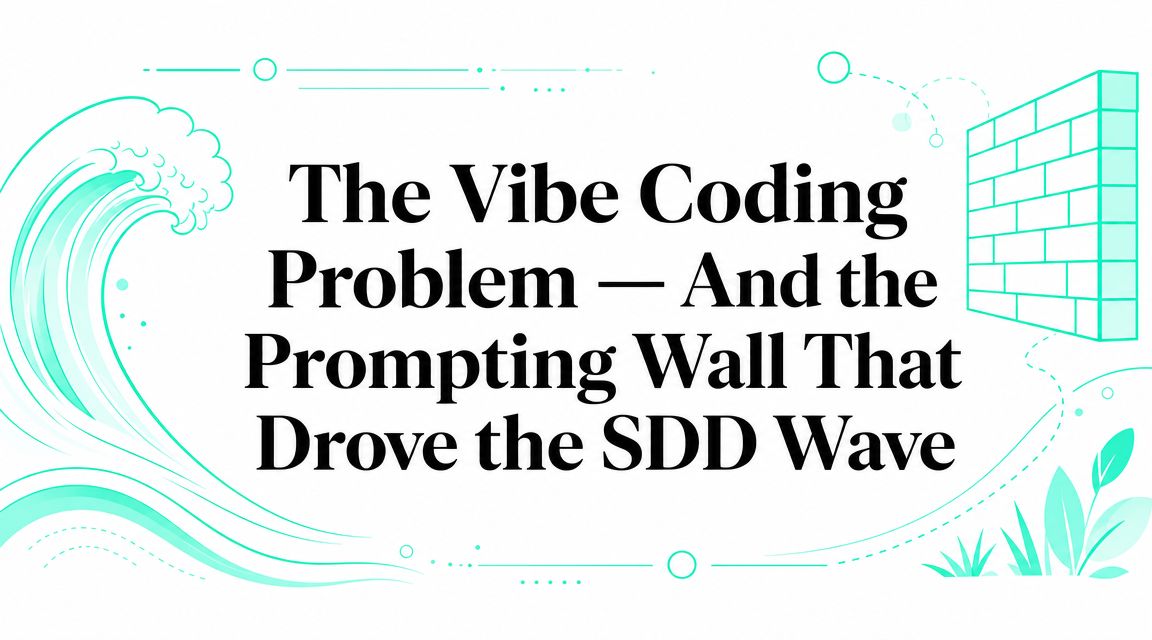 The Vibe Coding Problem — And the Prompting Wall That Drove the SDD Wave